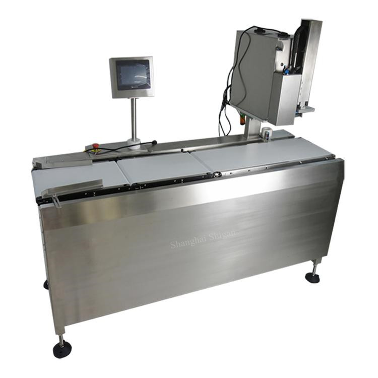 150g-300g Automatic Checkweigher Labeling Machine Food Real-time Printing Weighing Labeling Machine