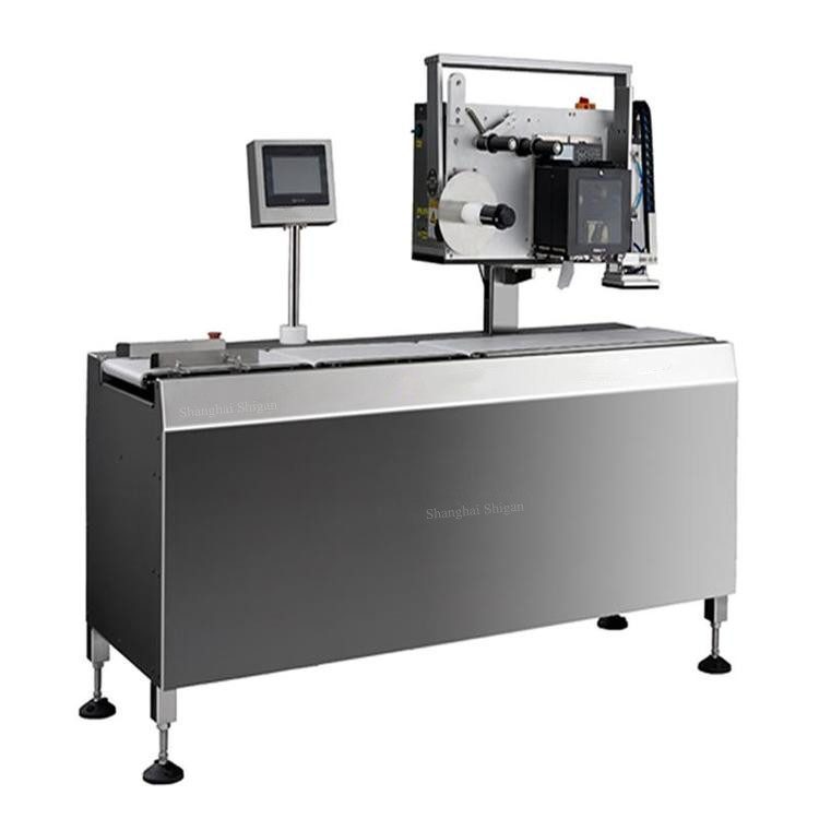 real-time weighing labeling machine