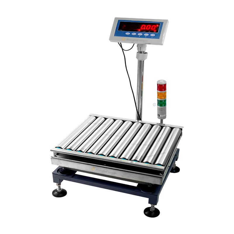 Roller Checkweigher Scales For Fish Food Alarm Light Check Weigher Scales With Roller