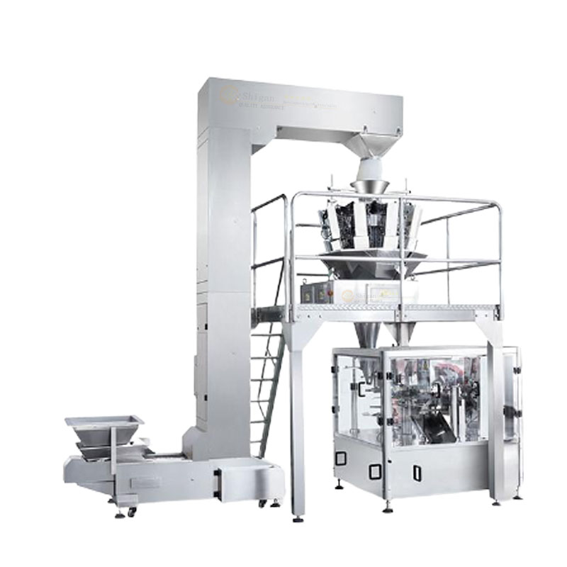 Food Meatball Linear Multihead Combination Weigher Scale Automatic Packaging Machine For Sale