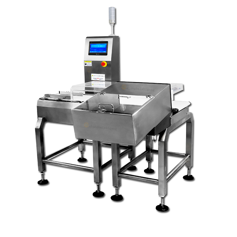 1000g Suger Automatic Checkweigher For Food Industry Pusher Removal Dynamic Check Weighing Machine