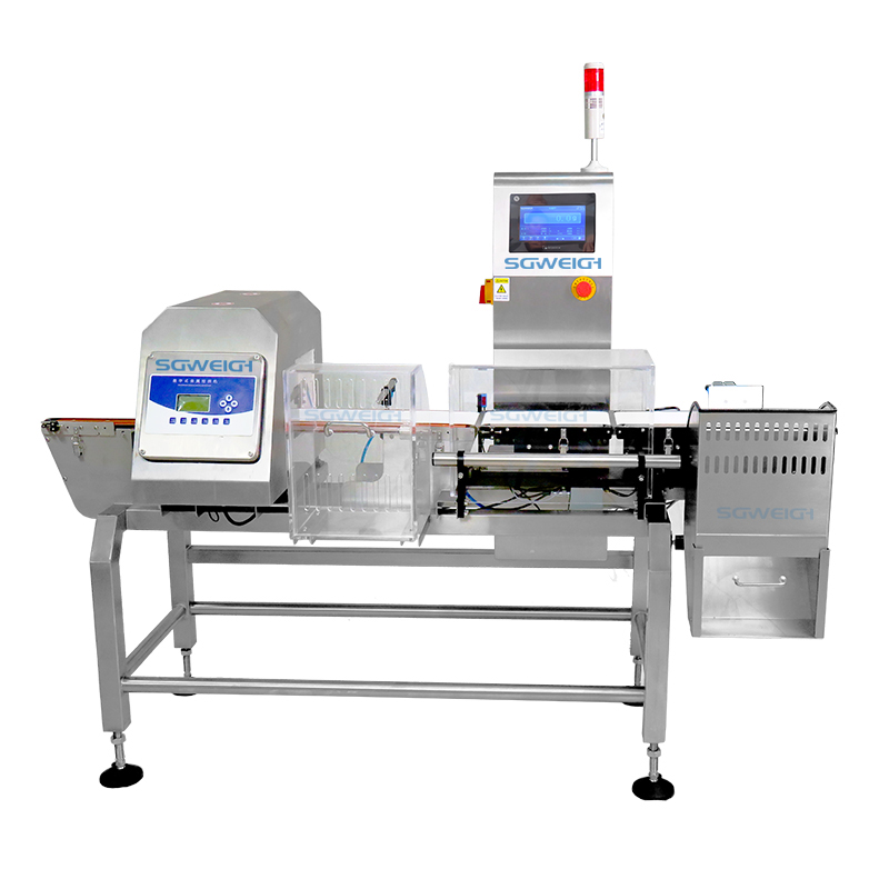Bag Sachet Double Removal Checkweigher and Metal Detector Combo Automatic Weighing Metal Detection Machine