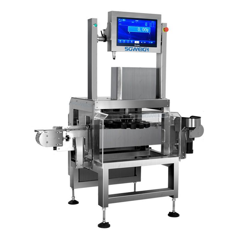 Food Fine Bottles Rotating Checkweigher Real-time Weighing Checkweigher